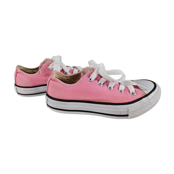 CONVERSE ALL STAR YOUTH PINK LOW TOP CHUCK TAYLOR SNEAKERS SIZE 11 - Picture 1 of 11